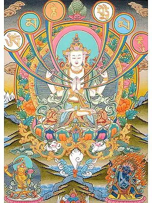 The Patron Deity of Om Mani Padme Hum(Tibetan Buddhist)