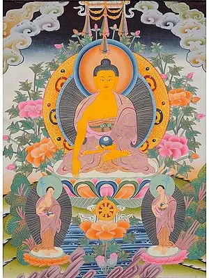 Buddha and His Two Disciples (Tibetan Buddhist )