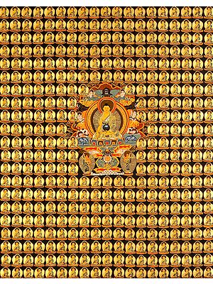 Tibetan Buddhist Thousand Buddha Wall