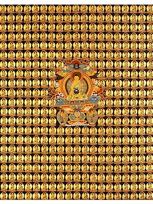Tibetan Buddhist Thousand Buddha Wall