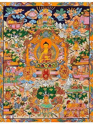 Scenes From The Life of Buddha -Tibetan Buddhist