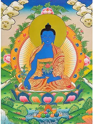 Tibetan Buddhist God Medicine Buddha