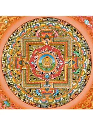 Fine Quality Buddha Mandala (Tibetan Buddhist)
