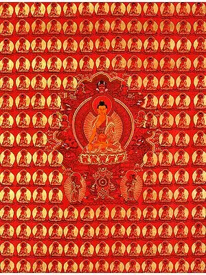 Tibetan Buddhist Thousand Buddhas Wall