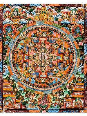 Tibetan Buddhist Deity Thousand Armed Avalokiteshvara Mandala