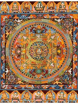 Tibetan Buddhist God Chenrezig Mandala