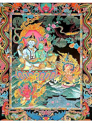 Uma Maheshwara with Ganesha and Karttikeya