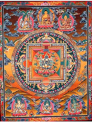 Vajradhara in Yab Yum Mandala