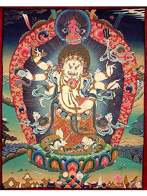 White Mahakala (The Deity of Wealth and Prosperity)