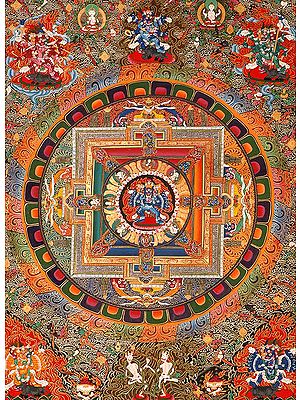 Yamantaka in Yab Yum Mandala