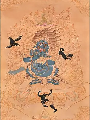 Mahakala in Cremation Ground