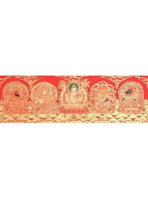 Guardians of Four Directions with Chenrezig - Tibetan Buddhist