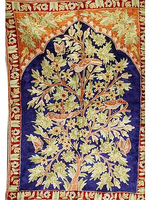 Tree of Life Embroidered Asana Mat