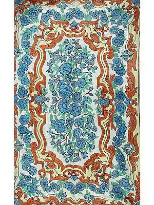 Embroidered Flowers Prayer Asana