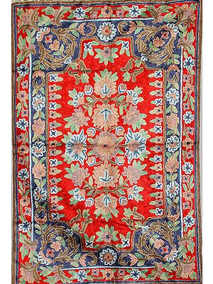 Prayer Seat with Floral Embroidery