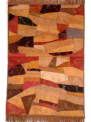 Pure Leather Mat with Embroidery