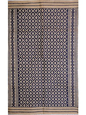 Kalamkari Durri with Thread Woven Ovals All-Over