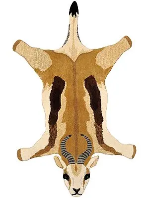 Cow Large Asana Mat from Mirzapur