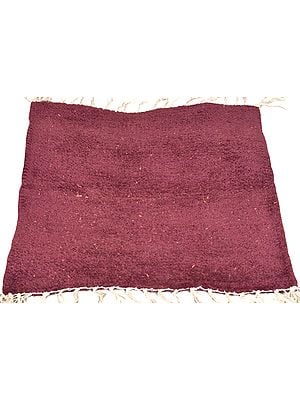 Plain Meditation Aasan from Mirzapur with All-Over Weave