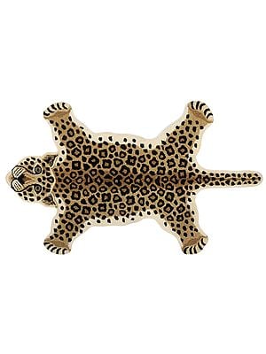 Snow Leopard Yogic Asana Mat from Mirzapur