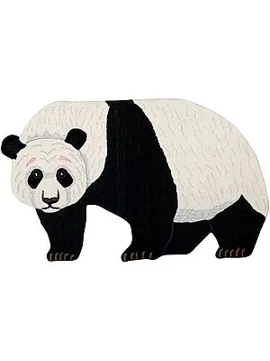 Giant-Panda Yogic Asana Mat from Mirzapur