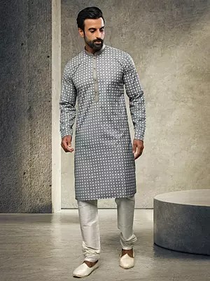 Traditional Festive Wear Cotton and Art Silk Kurta Pajama for Men