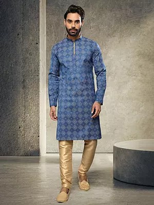 Men’s Premium Look Cotton and Art Silk Kurta Pajama – Wedding & Festive Collection