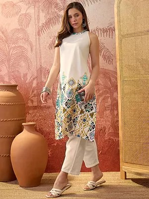Cotton Kurti With Matching Pant for Women