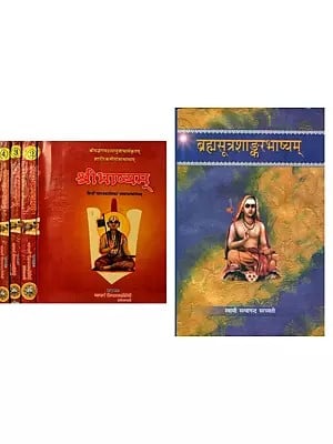 Brahma Sutra Commentaries by Shankara and Ramanuja (Set of 5 Books)