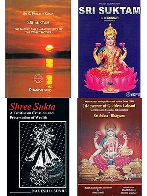 Shri Sukta The Vedic Hymn for Prosperity (Set of 4 Books)