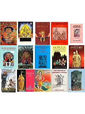 Books on Karttikeya Also known as Skanda, Murugan and Kumara (Set of 15 Books)