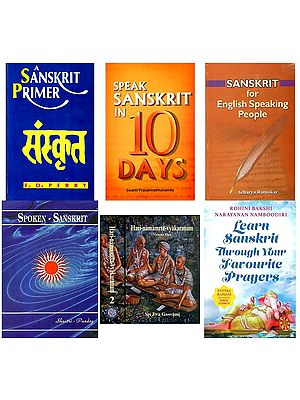 Learn Sanskrit with Roman Script (Set of 7 Books)