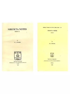 Nirukta Notes (Set of 2 Books)