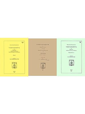 Studies on Vakyapadiya of Bhartrhari from Deccan College Postgraduate And Research Institute, Poona (Set of 3 Books)