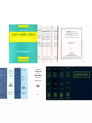 Four Vedas in Pure Sanskrit (Set of 16 Books)