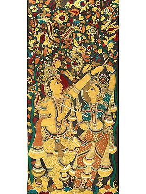 The Celestial Lovers Playing Dandiya In Upavan - Super Large
