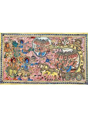 The Battle Between Rama and Ravana - Large Size