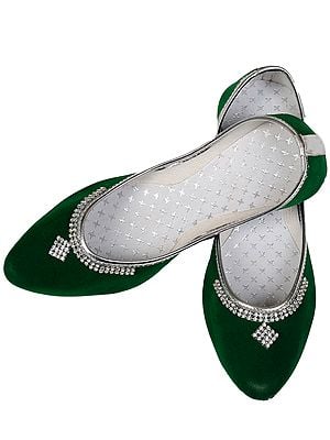 Plain Jootis with Beadwork