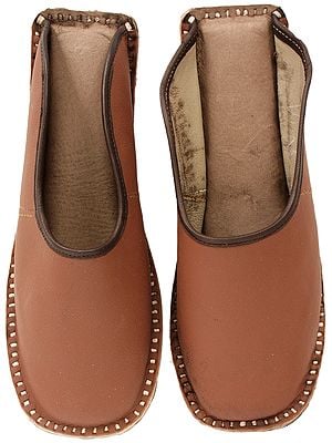 Cognac-Brown Slip-on Shoes for Men