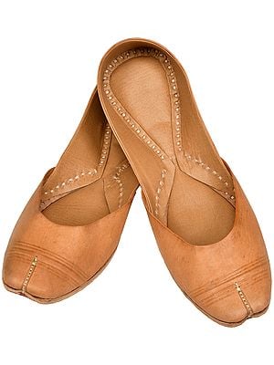 Plain Casual Mojaris with Stripes