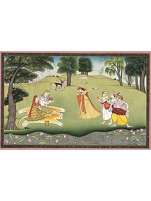 Dancing for Lord Shiva and Goddess Parvati