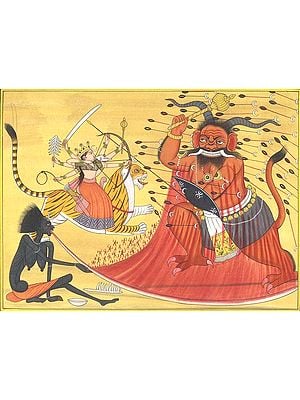 Durga and Kali Annihilate Raktabija
