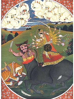 Durga Slays the Demon Mahishasur