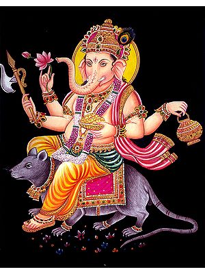 Ganesha Riding His Rat