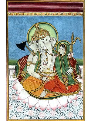 Shri Ganesha with His Shakti