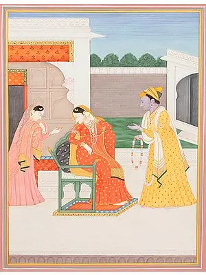 Krishna' Persuasion, Radha's Reluctance