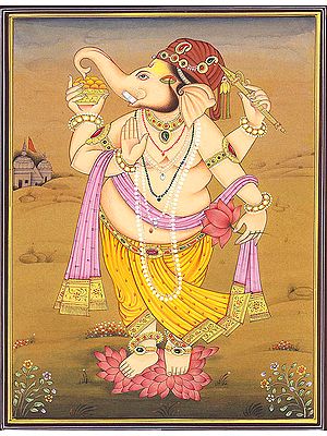 Blessing Ganesha in Profile