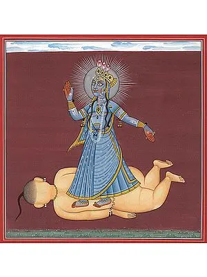 A Powerful Vision Of The Ferocious Bhadrakali (Tantric Devi Series)
