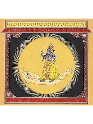 Devi Bhadrakali Contained In Solar Resplendence (Tantric Devi Series)