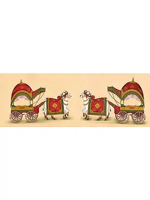 Pair of Bullock Carts